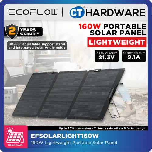 EcoFlow 160W Lightweight Portable Solar Panel