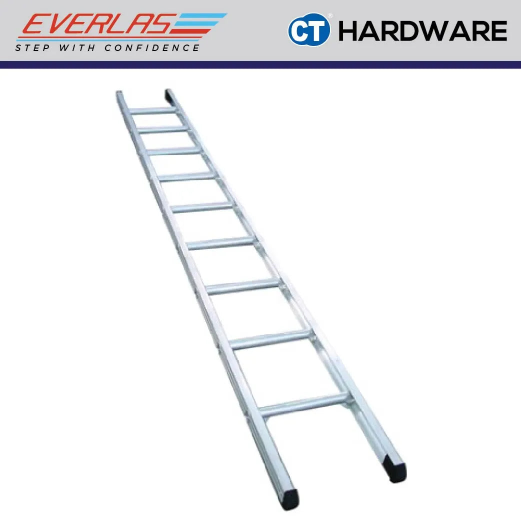 Everlas ES-DR Series Heavy Duty Single Pole Ladder 7 Rungs - 20 Rungs | 150kg Max Load | SIRIM