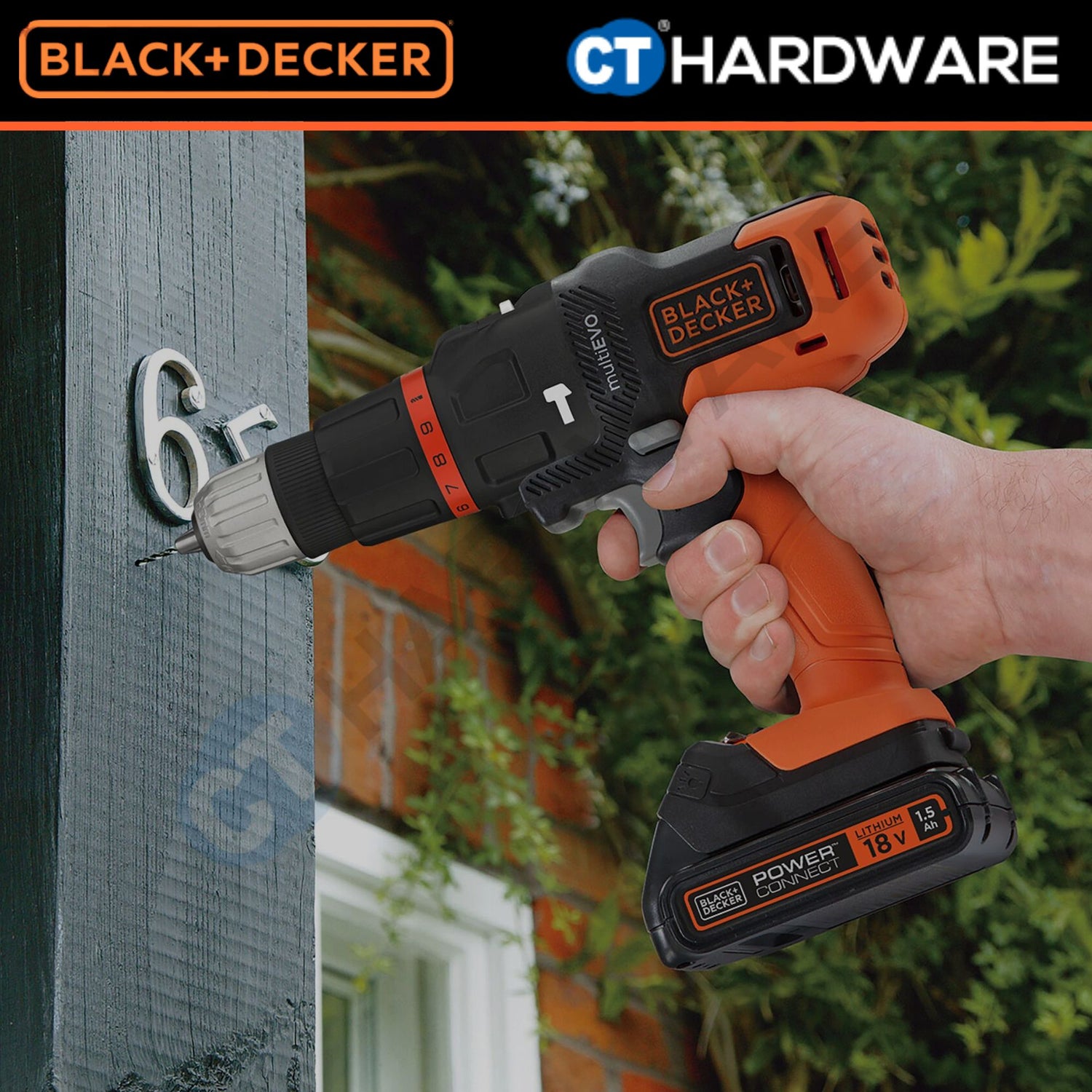 BLACK+DECKER EVO185B1-B1 Cordless 3-in-1 MultiEVO Tool Combo Set 18V / 20V Max (With 1.5Ah Battery)