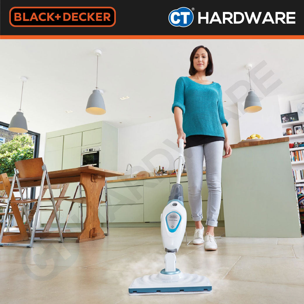BLACK+DECKER FSM1605 EPP 1300W Steam Mop 350ml – 5m Cable, 180° Swivel Head