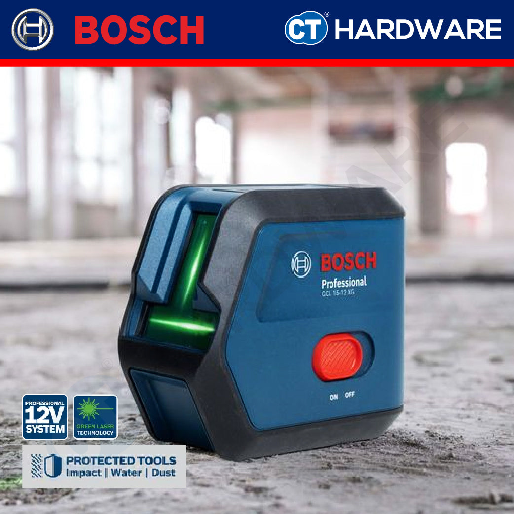 Bosch GCL 15-12 XG Green Line Combi Laser 1H+1V+2P (UP & DOWN) GCL1512XG Line Combi Laser