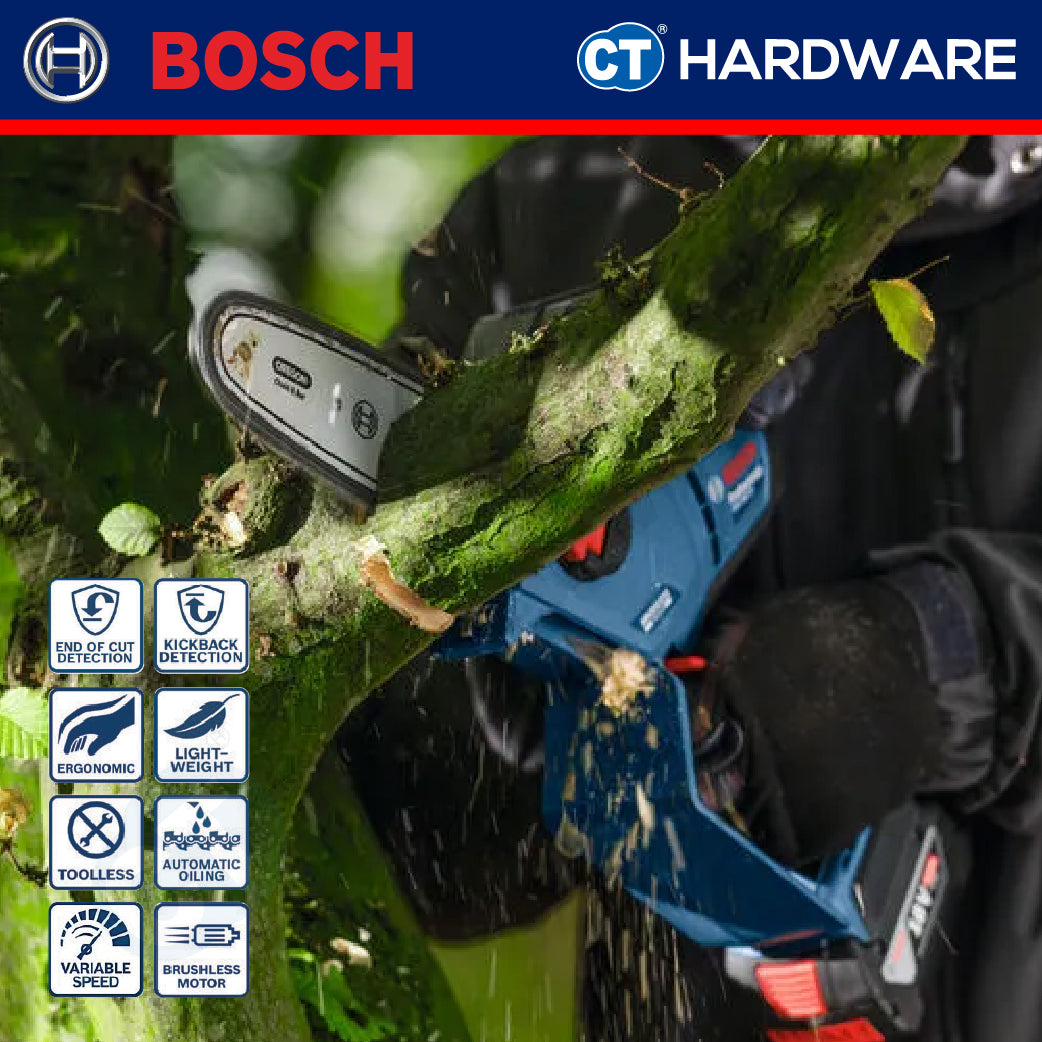 Bosch GKE 18V-20 SOLO Cordless Brushless Pruner Saw 18V, 8" Without Battery & Charger, GKE18V20SOLO