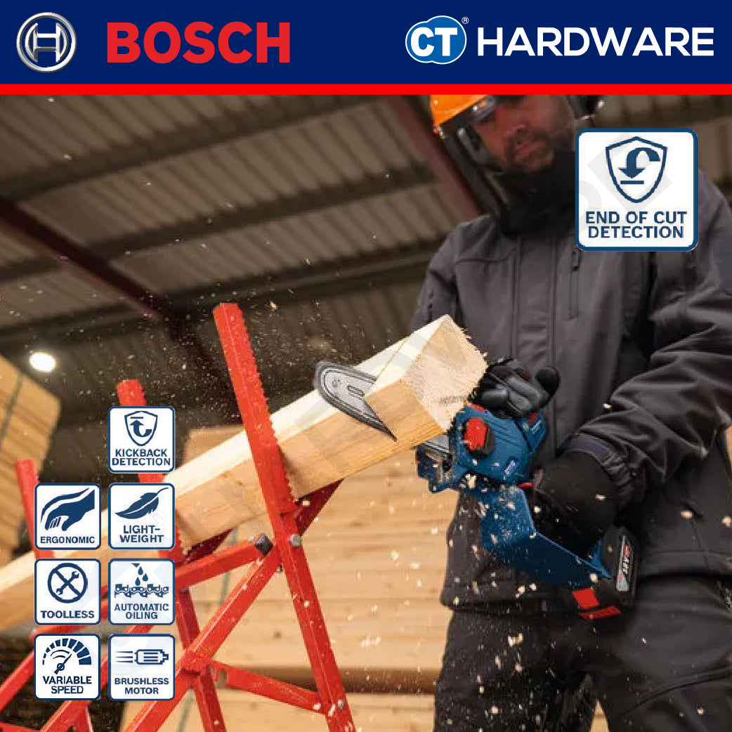 Bosch GKE 18V-20 SOLO Cordless Brushless Pruner Saw 18V, 8" Without Battery & Charger, GKE18V20SOLO