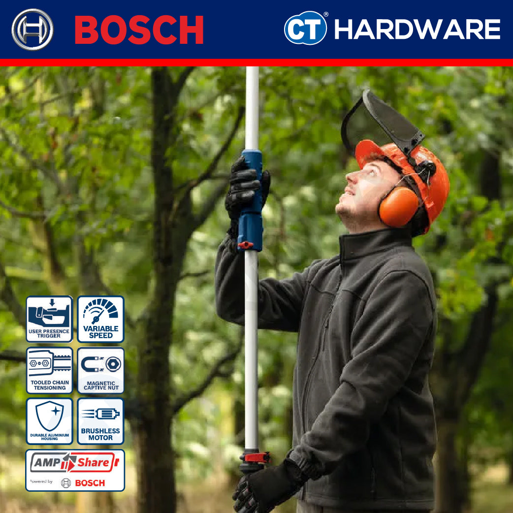 Bosch GKE 18V-25 TP SOLO Cordless Brushless Telescopic Pruner 18V, 2100W Without Battery & Charger, GKE18V25TPSOLO