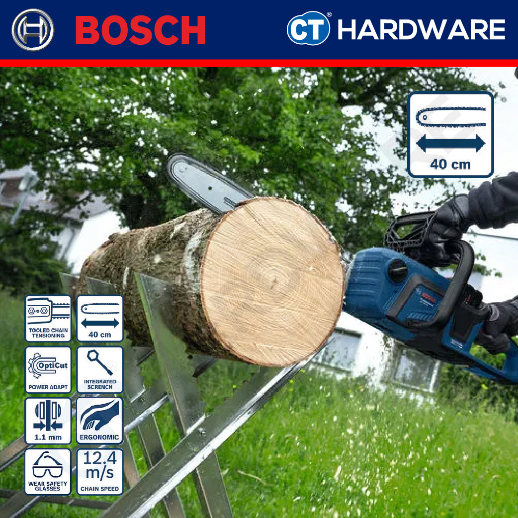 Bosch GKE 18V-40 SOLO Cordless Brushless Chain Saw 18V, 16" Without Battery & Charger, GKE18V40SOLO