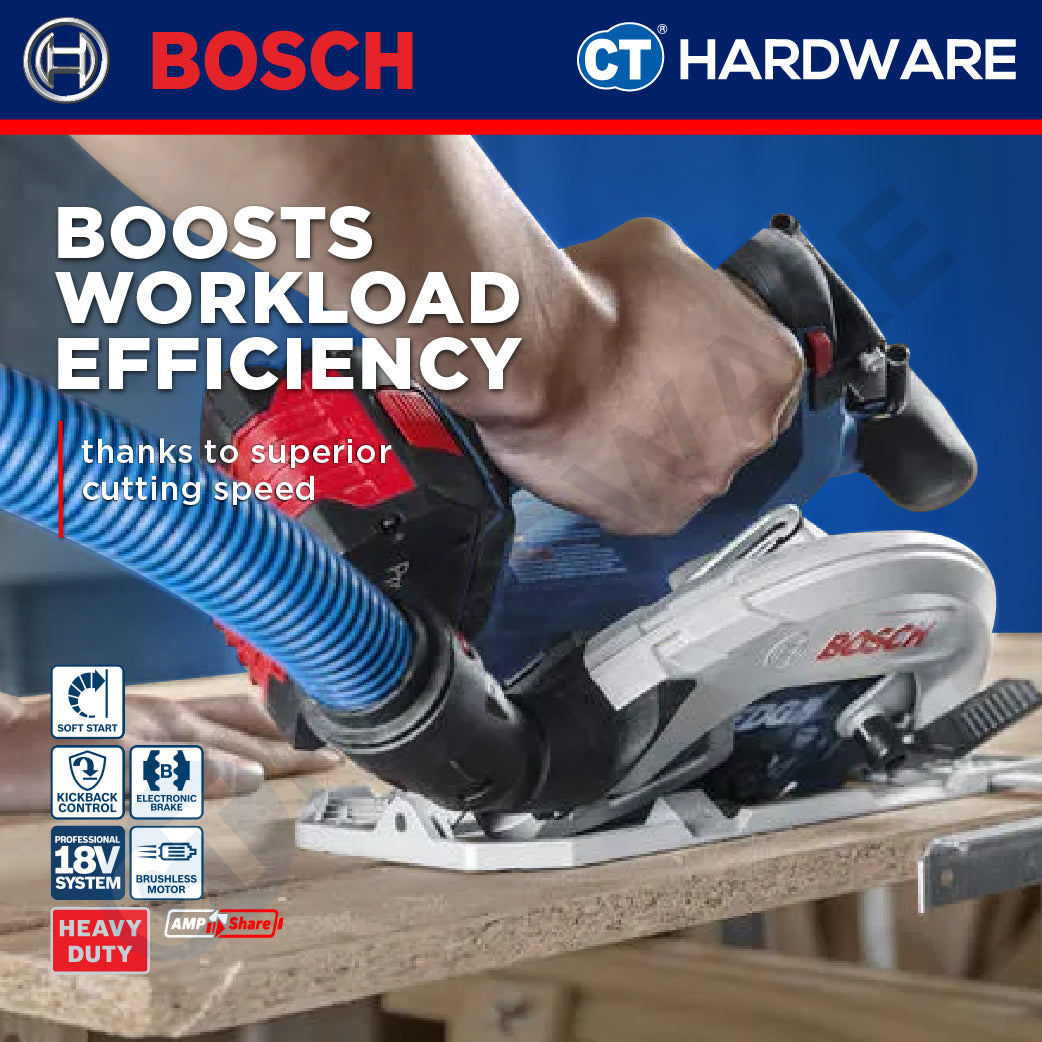 Bosch PRO GKS 18V-68-2 Cordless Circular Saw 18V 06016D00C0 (Body Only | 1-Battery | 2-Battery)