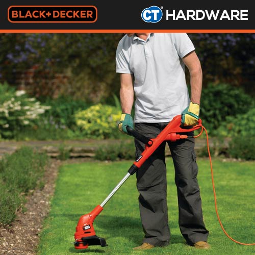 BLACK+DECKER GL5530-B1 String Trimmer / Grass Trimmer 550W 30CM Combo With B104 Cotton Glove & Garden Scissors