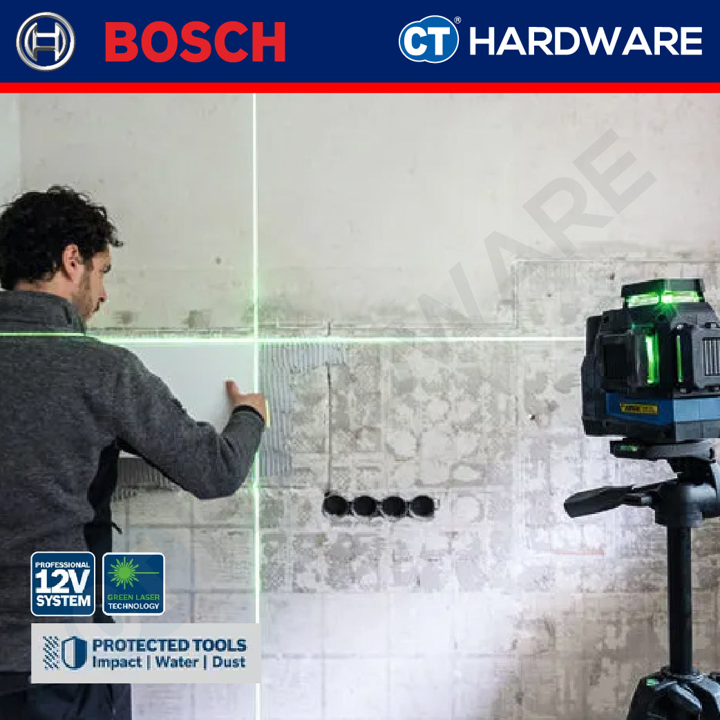 Bosch GLL 100-33 CG Green Line Laser 1H+2V Up To 30M-100M GLL10033CG Line Laser
