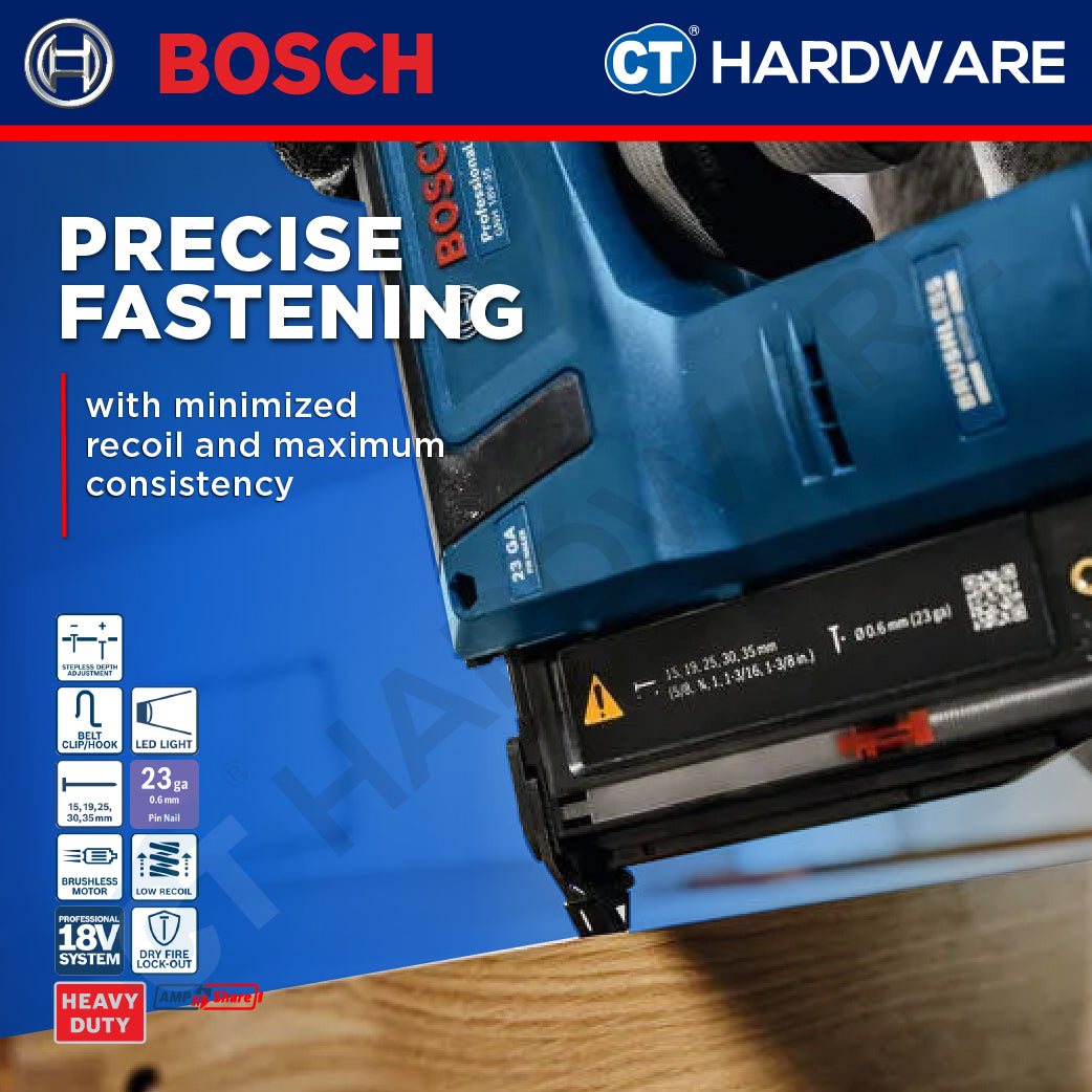 Bosch PRO GNH 18V-35 Cordless Wood Nailer 18V 0601482780 (Body Only | 1-Battery | 2-Battery)