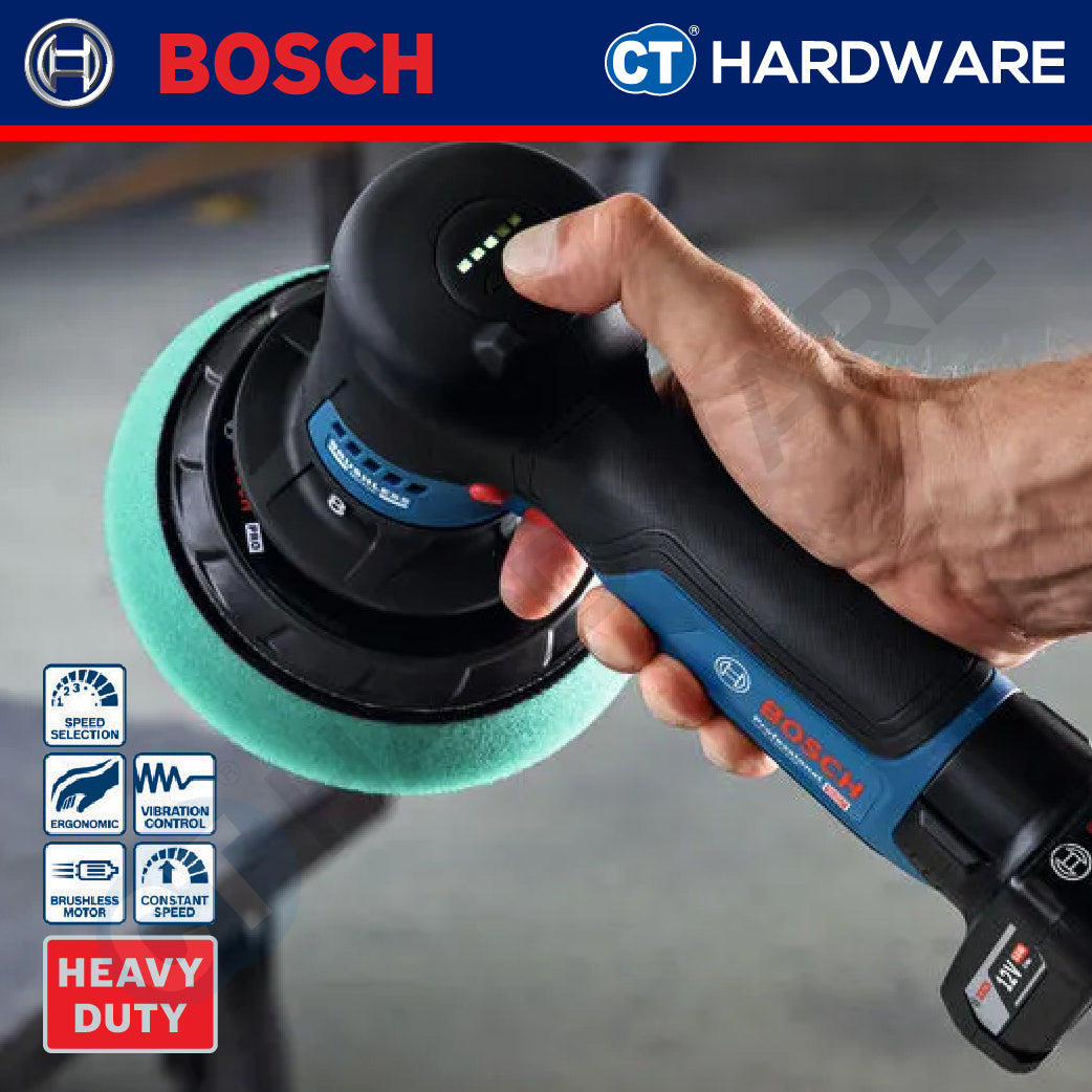 Bosch GPX 12V-125 SOLO Cordless Brushless Polisher (Dual Action) 12V | 125 MM Without Battery & Charger | GPX12V125SOLO