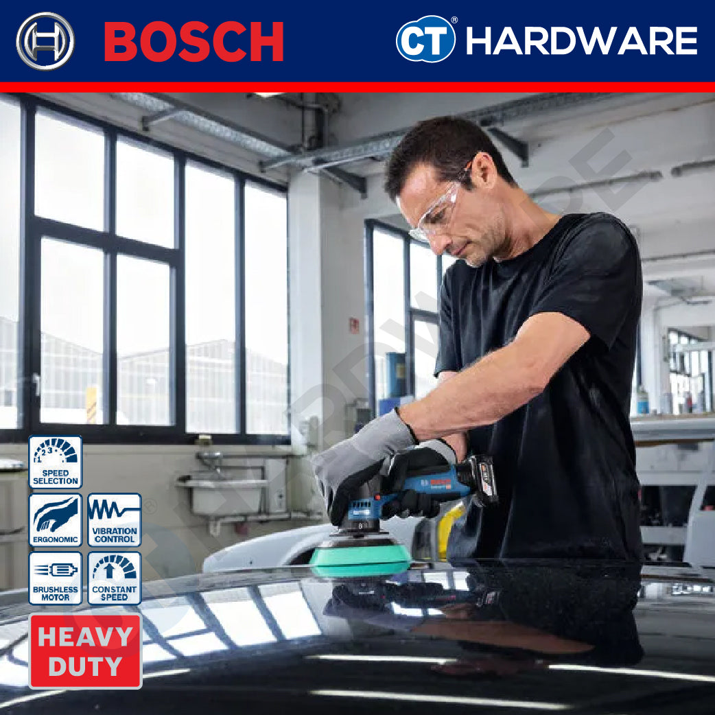 Bosch GPX 12V-125 SOLO Cordless Brushless Polisher (Dual Action) 12V | 125 MM Without Battery & Charger | GPX12V125SOLO