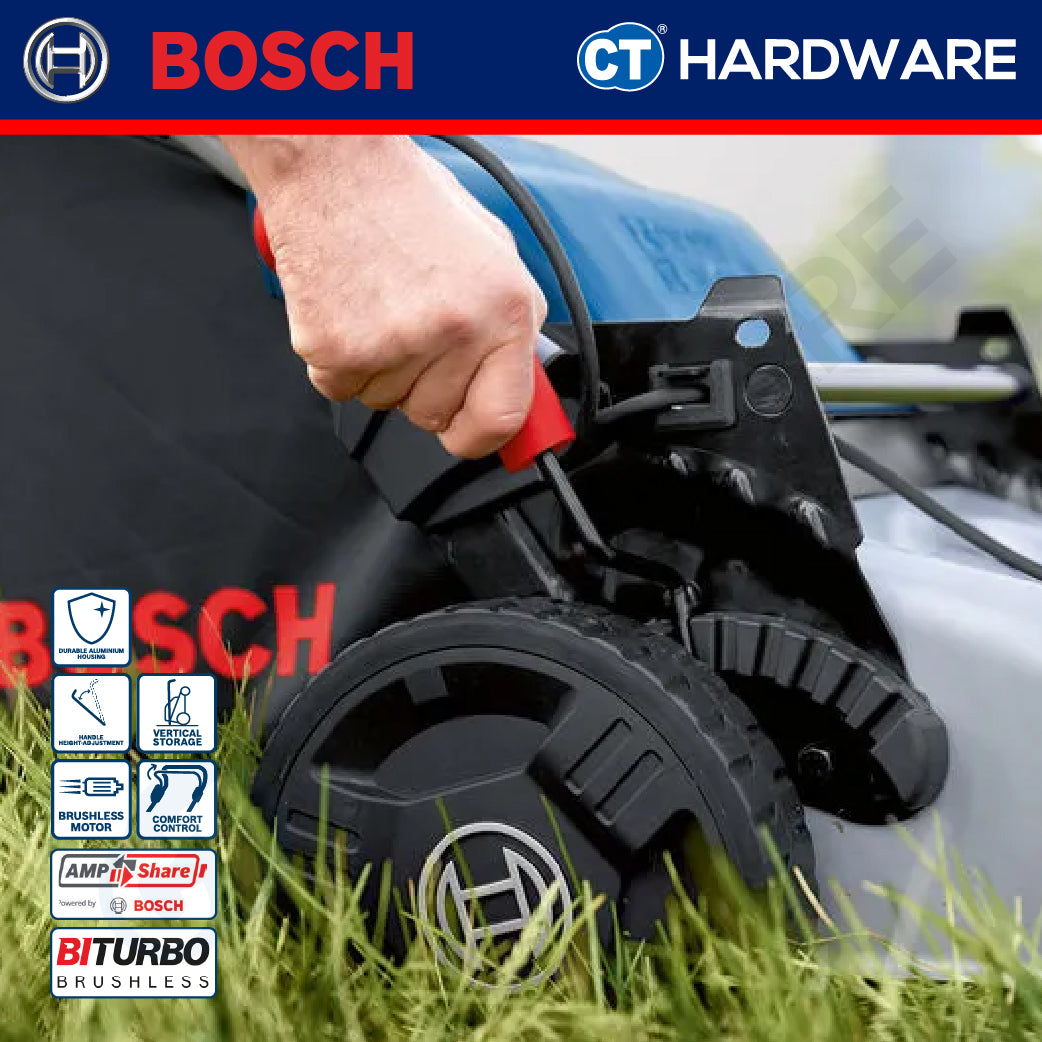 Bosch GRA 18V-246 SOLO Cordless Lawnmower 18Vx2, 46CM, 60L Without Battery & Charger, GRA18V246SOLO