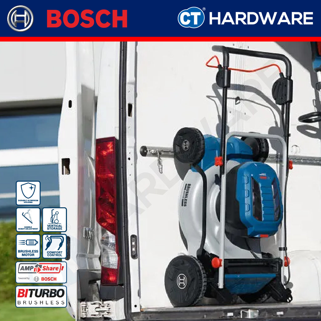 Bosch GRA 18V-246 SOLO Cordless Lawnmower 18Vx2, 46CM, 60L Without Battery & Charger, GRA18V246SOLO