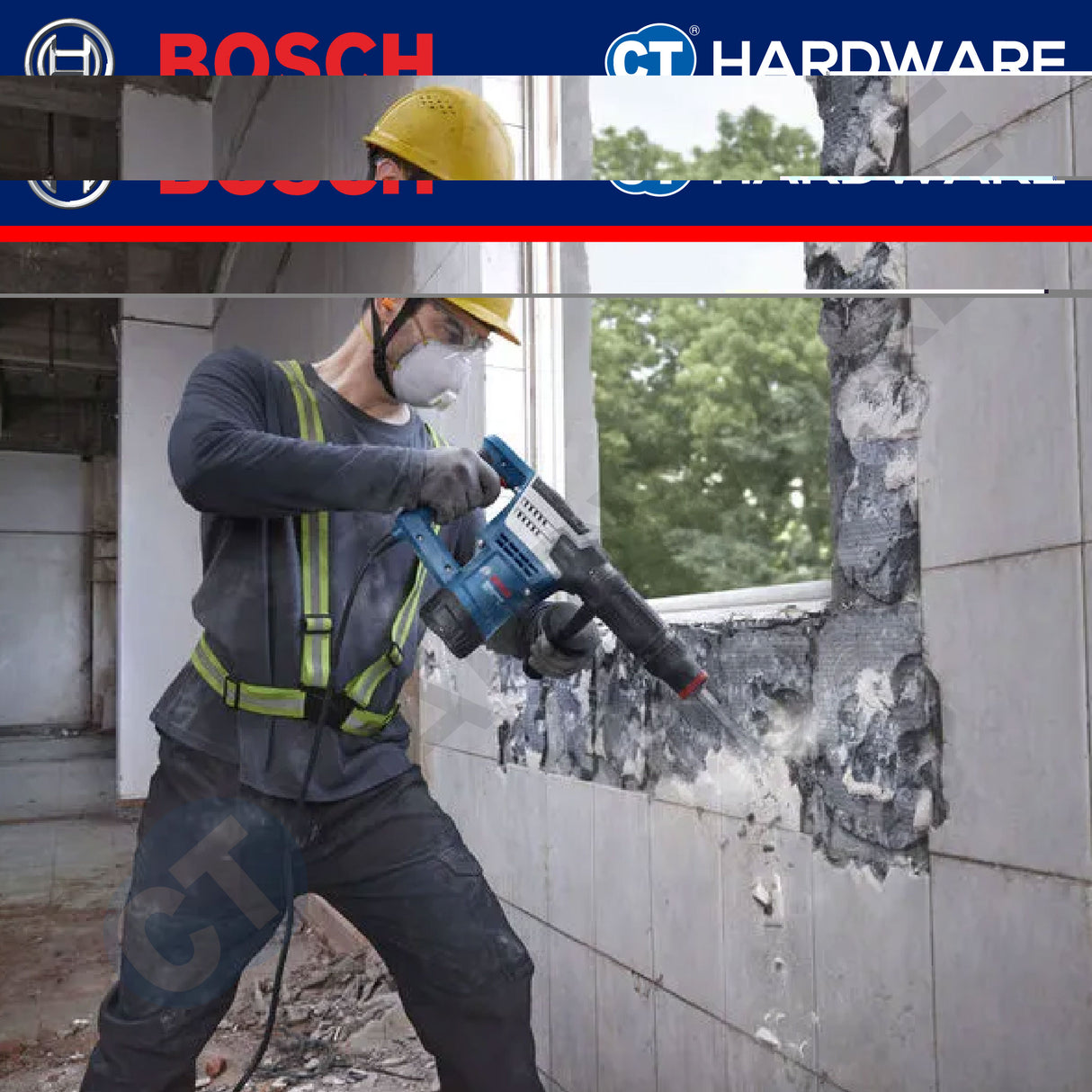 Bosch GSH 5 HX Professional Demolition Hammer/Breaker With Hex