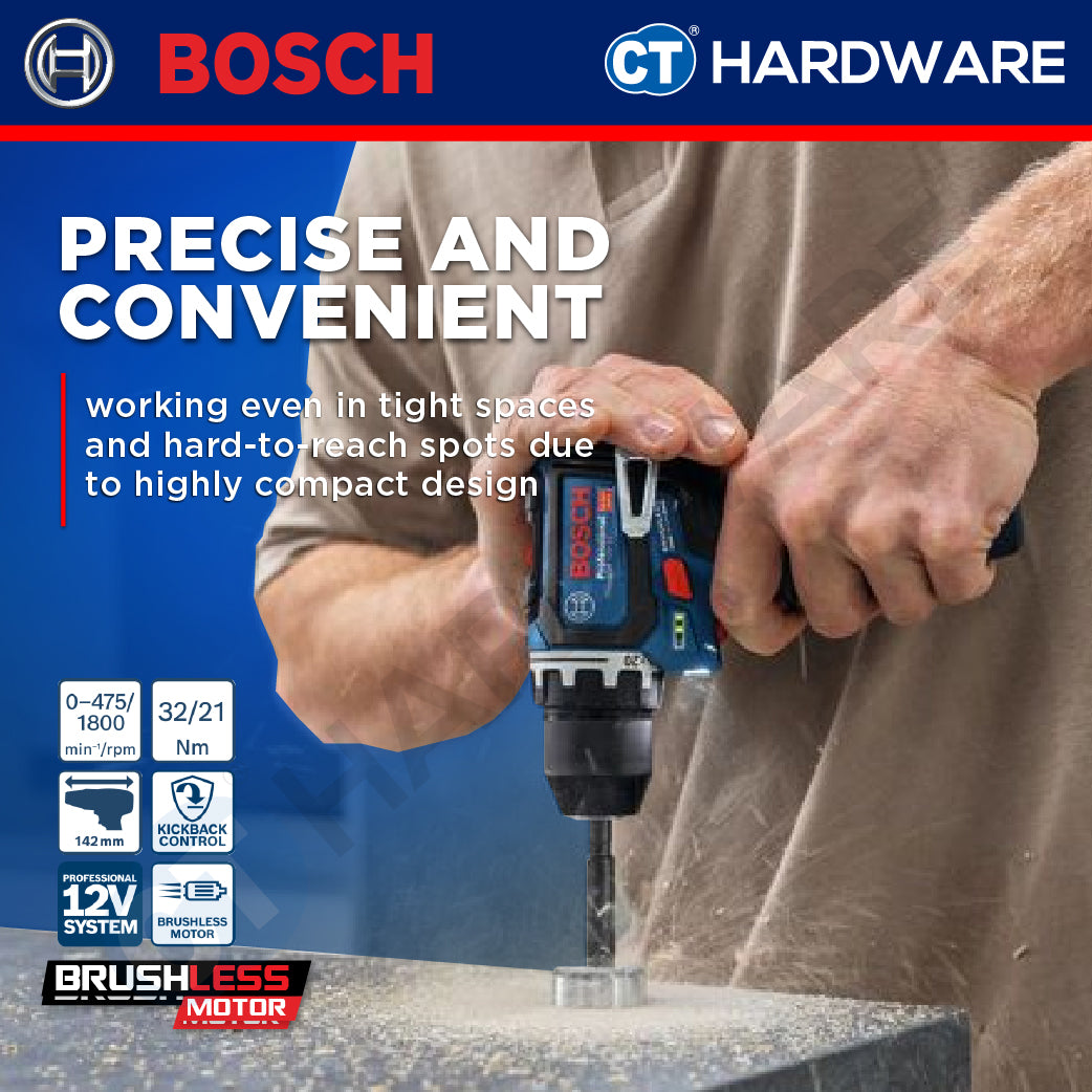 Bosch PRO GSR 12V-32 Cordless Drill Driver 12V 06019N7080 (Body Only | 2-Battery)