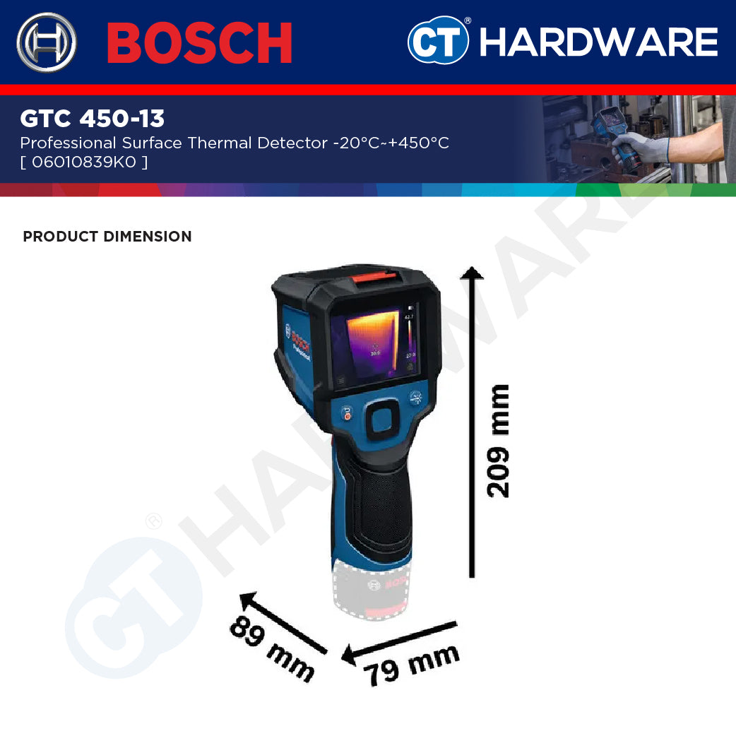Bosch GTC 450-13 Surface Thermal Detector -20°C~+450°C GTC45013 Thermal Camera