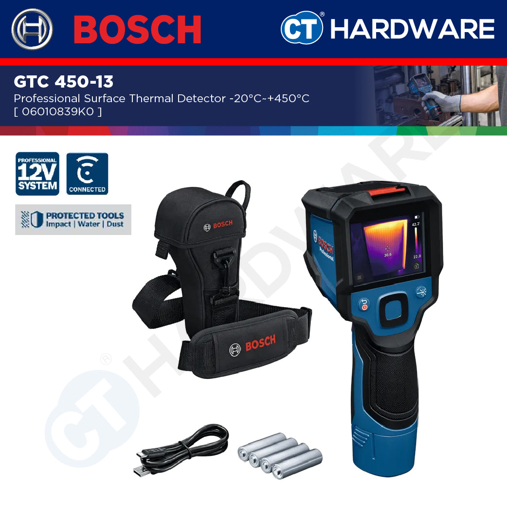 Bosch GTC 450-13 Surface Thermal Detector -20°C~+450°C GTC45013 Thermal Camera