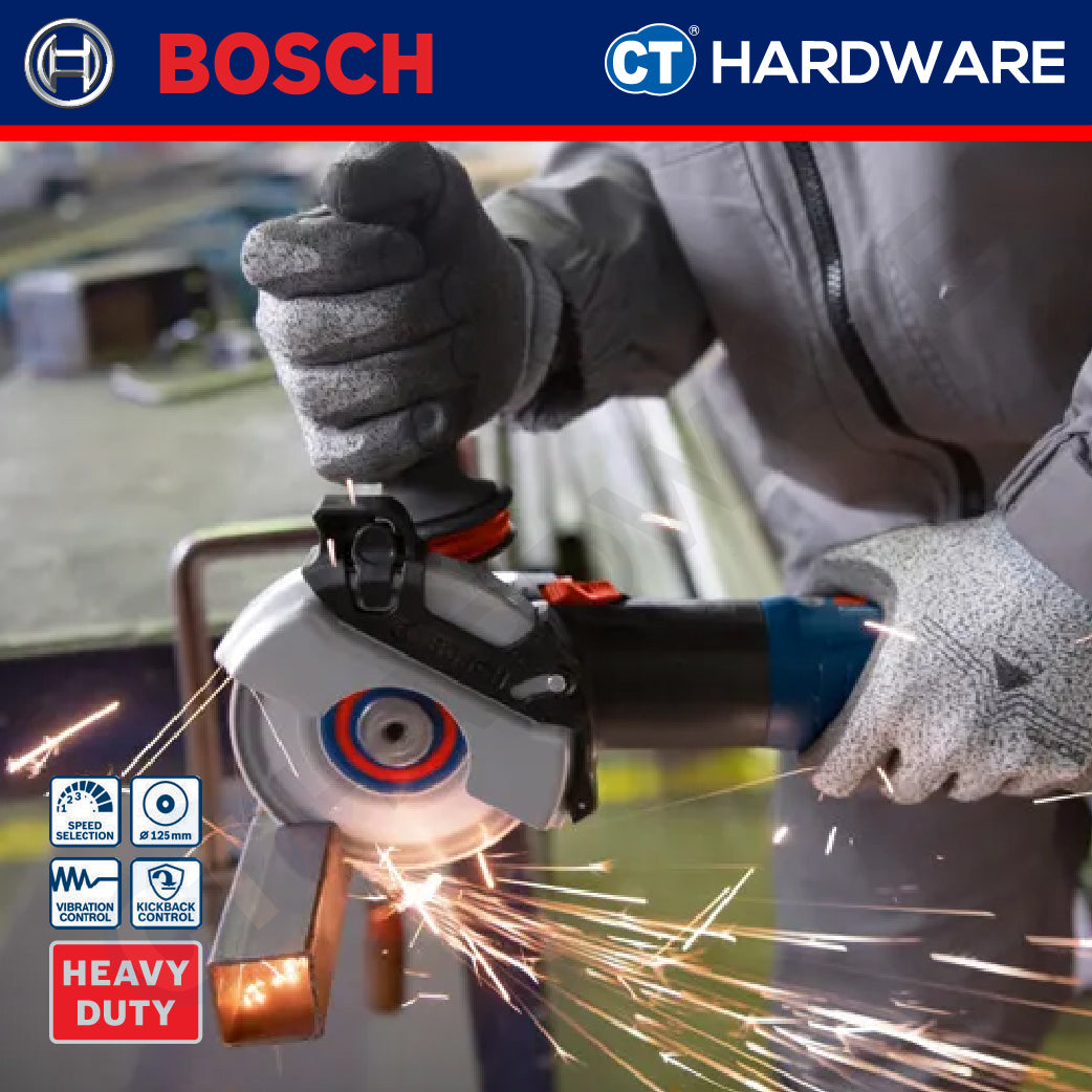 Bosch GWS17125S Corded Angle Grinder 5" | 125MM | 1200W | M14 | 11,500 RPM