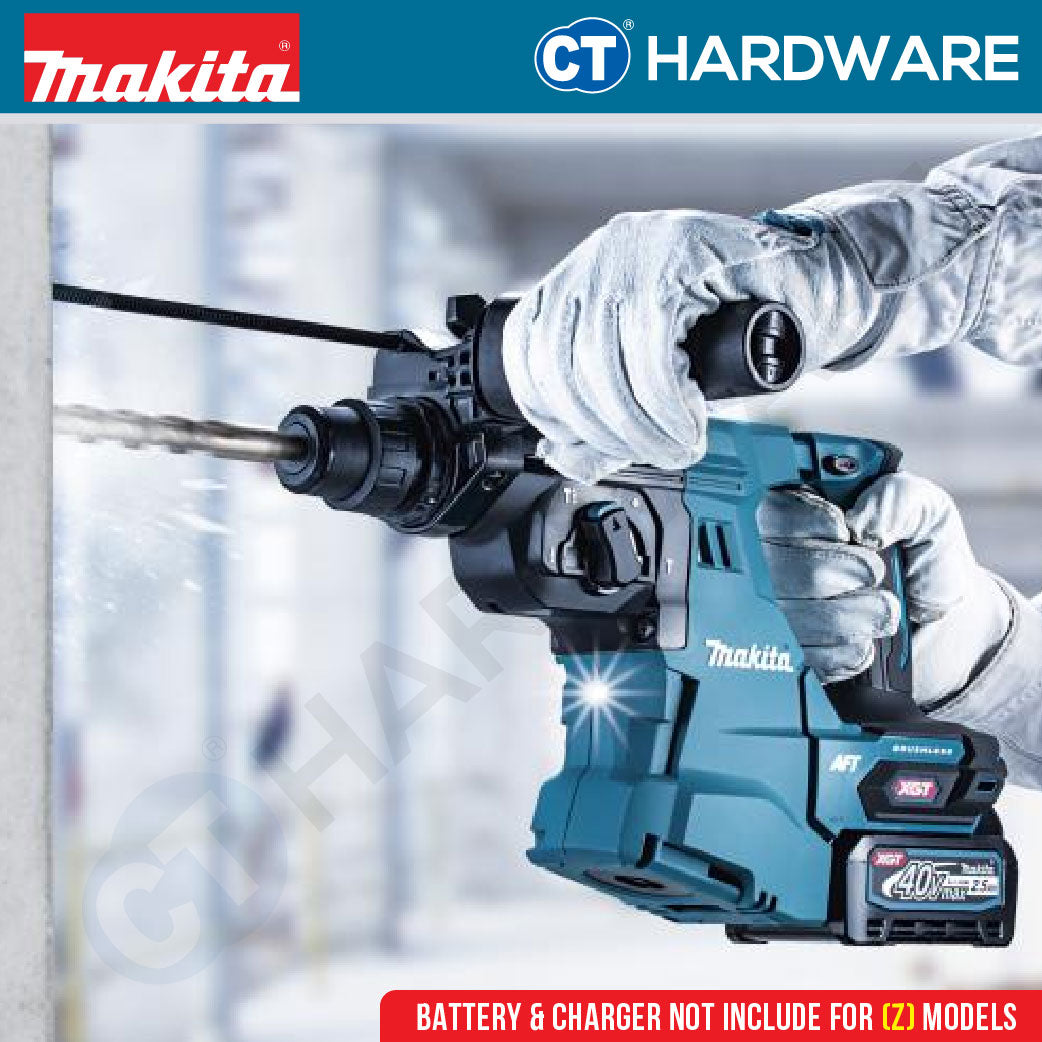 Makita HR011GZ | HR011GM202 XGT 40Vmax Cordless Combination Hammer 28mm 3.3J (Body Only | 2-Battery)