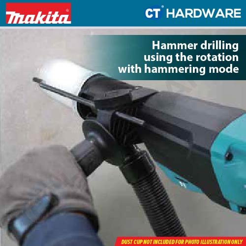 Makita HR2670X5 SDS Plus Combination Hammer 3-Mode 800W 26mm 3.0J