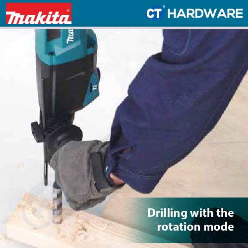 Makita HR2670X5 SDS Plus Combination Hammer 3-Mode 800W 26mm 3.0J