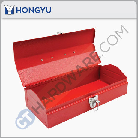 Hong Yu KR01 Metal Tool Box (Red) 360mm X 100mm X 155mm