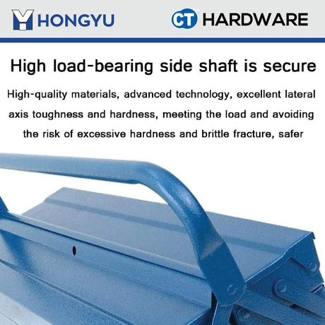 Hong Yu KR07 Metal Tool Box (Blue) 2 Layer 430mm X 200mm X 150mm