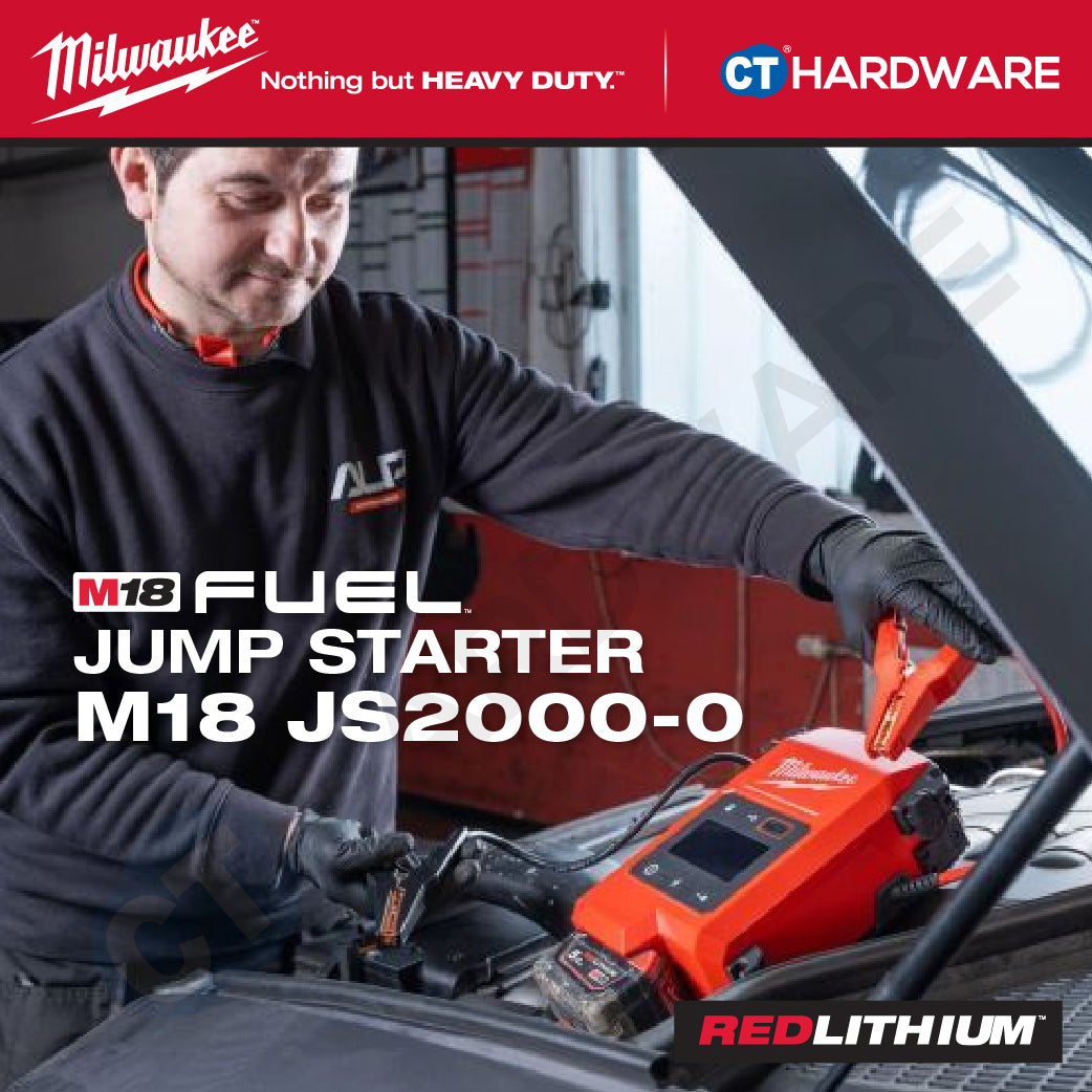 Milwaukee M18 JS2000-0 Jump Starter 18V, Portable Car Jumper Starter