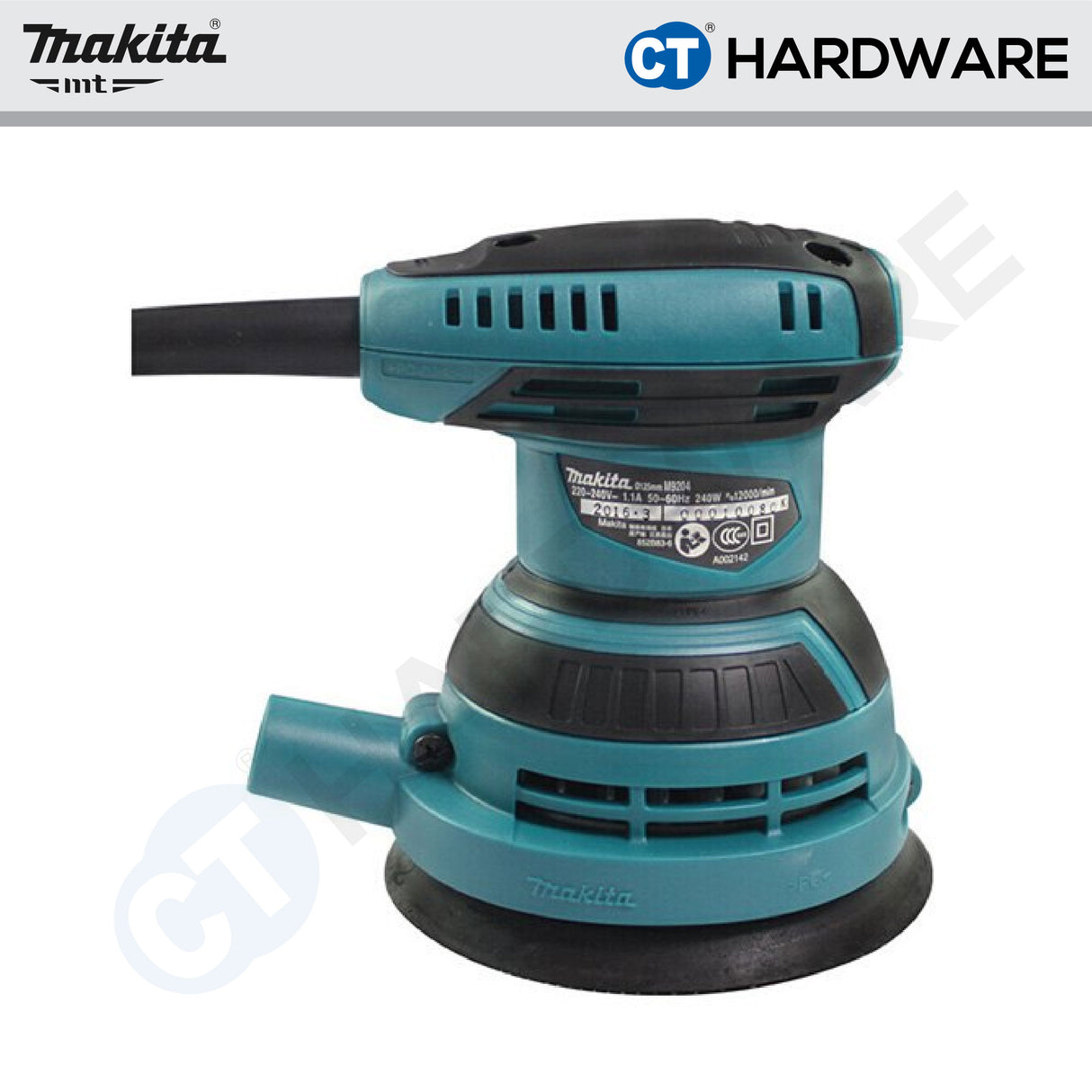 Makita MT M9204B Random Orbit Sander 240W 5" (125mm)
