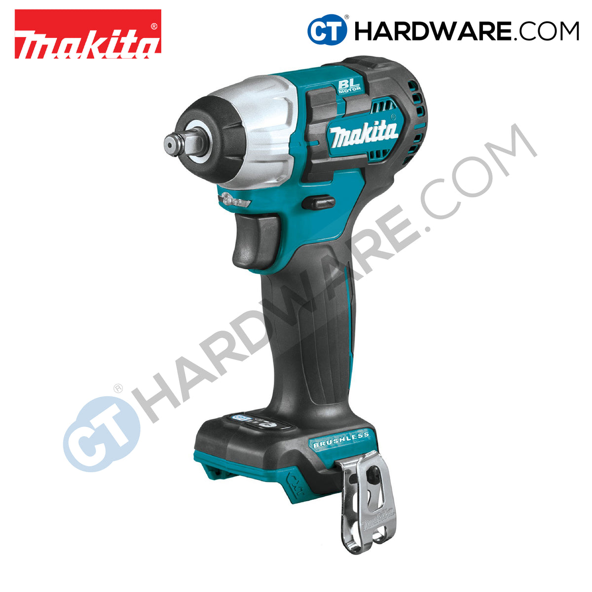Makita TW161DZ Cordless Brushless Impact Wrench 12V 1/2" DR. 165Nm c/w 4.0Ah Battery and Charger