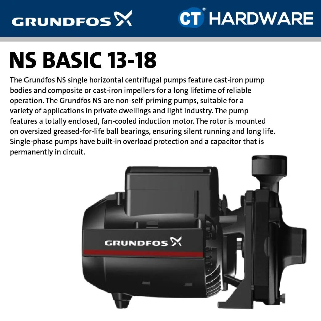 Grundfos NSBASIC13-18 Horizontal Centrifugal Pump 0.75kW