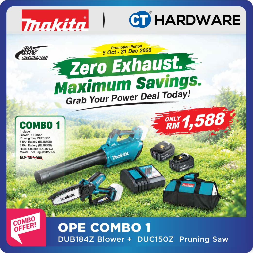 Makita LXT 18V Cordless Gardening Promotion DUB184Z + DUC150Z
