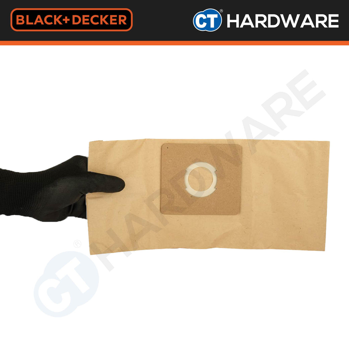 BLACK+DECKER PB10-B1 Paper Dust Bag 10l 3pcs For BDWD10 Vacuum Cleaner