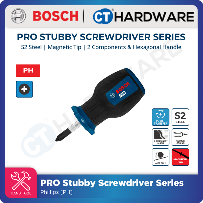 Bosch PRO Stubby Screwdriver Phillips 25mm