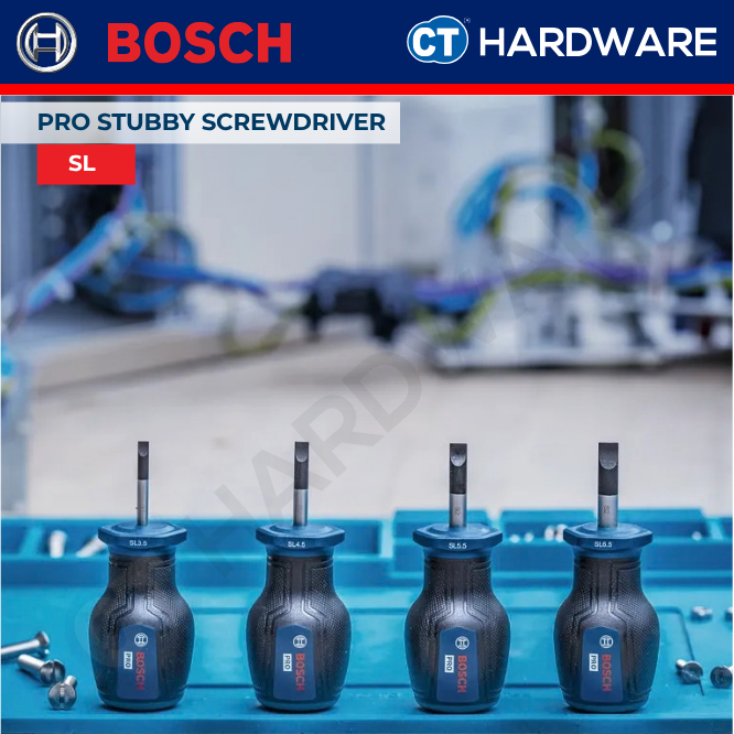 Bosch PRO Stubby Screwdriver Slotted 25mm