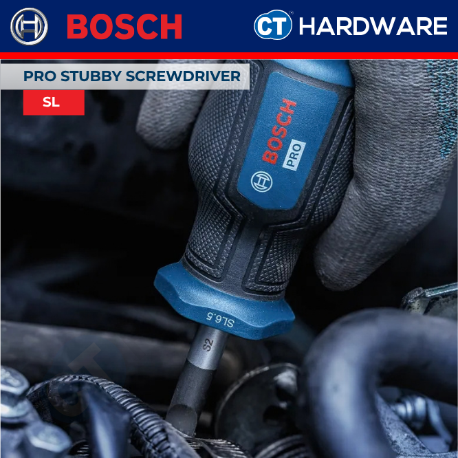 Bosch PRO Stubby Screwdriver Slotted 25mm