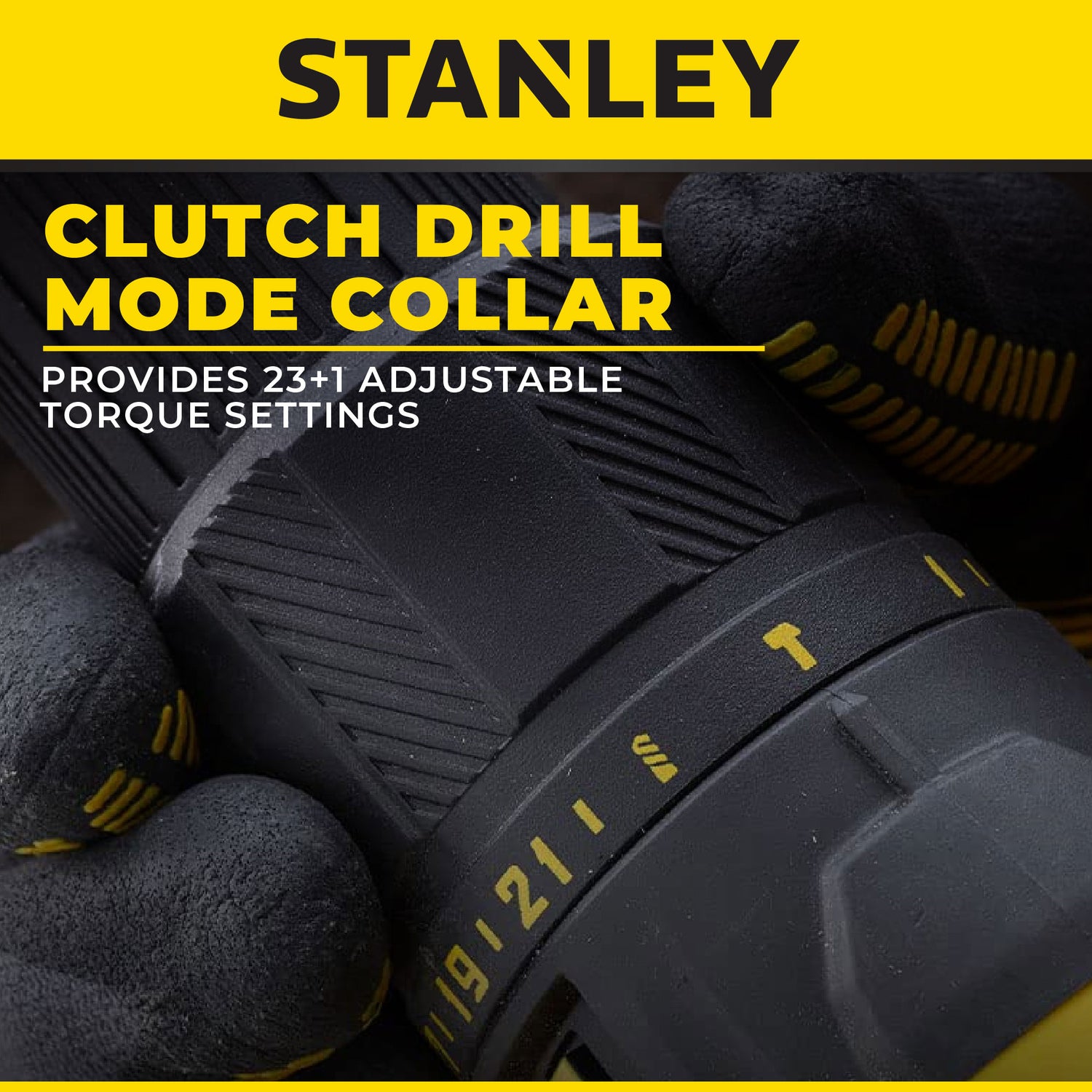 STANLEY SCD711D2K CORDLESS HAMMER DRILL 20V | 50Nm | 25500 BPM | 13MM COME WITH 2x 2.0AH BATTERY & 1x CHARGER