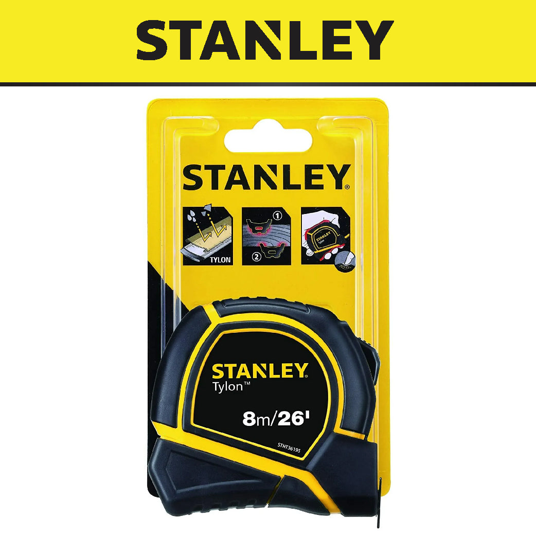 STANLEY Tylon Measuring Tape 5M/16FT - STHT36194 | 8M/26FT - STHT36195