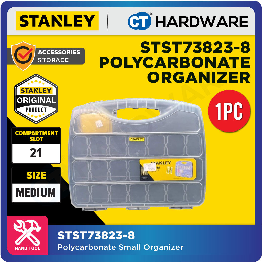 Stanley STST73823-8 Polycarbonate Medium Organizer With 21 Separator Slots