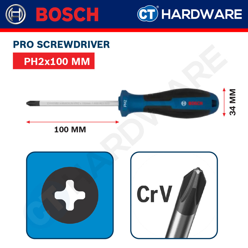 Bosch Screwdriver Series, Phillips (PH), Slotted (SL), Torx (TX), Bosch Hand Tool