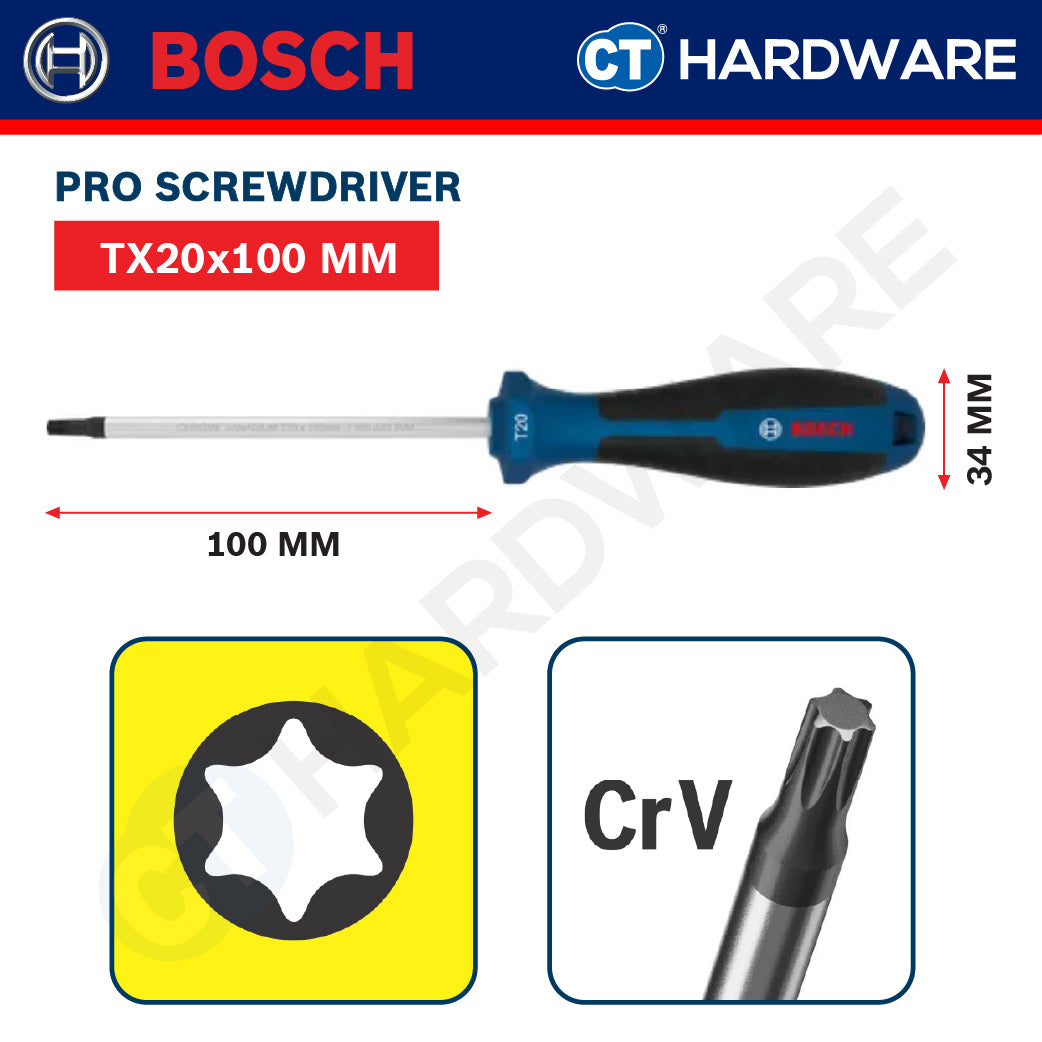 Bosch Screwdriver Series, Phillips (PH), Slotted (SL), Torx (TX), Bosch Hand Tool