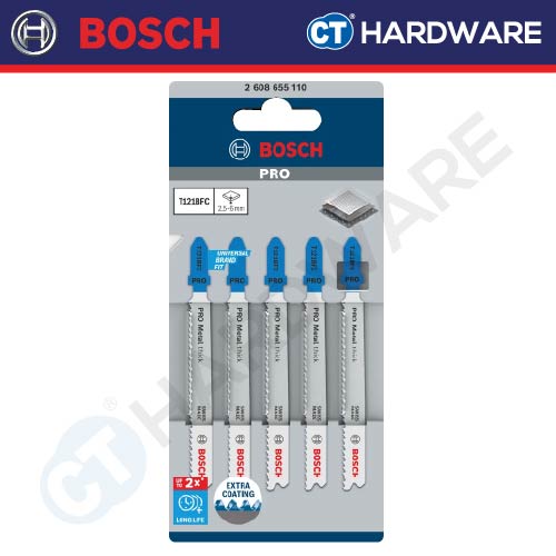 Bosch PRO 2608655110 Metal Thick T121BFC Jigsaw Blade 92mm (5pcs)