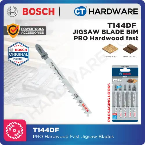 Bosch T144DF PRO Hardwood Fast Jigsaw Blades (5 pcs/pack)
