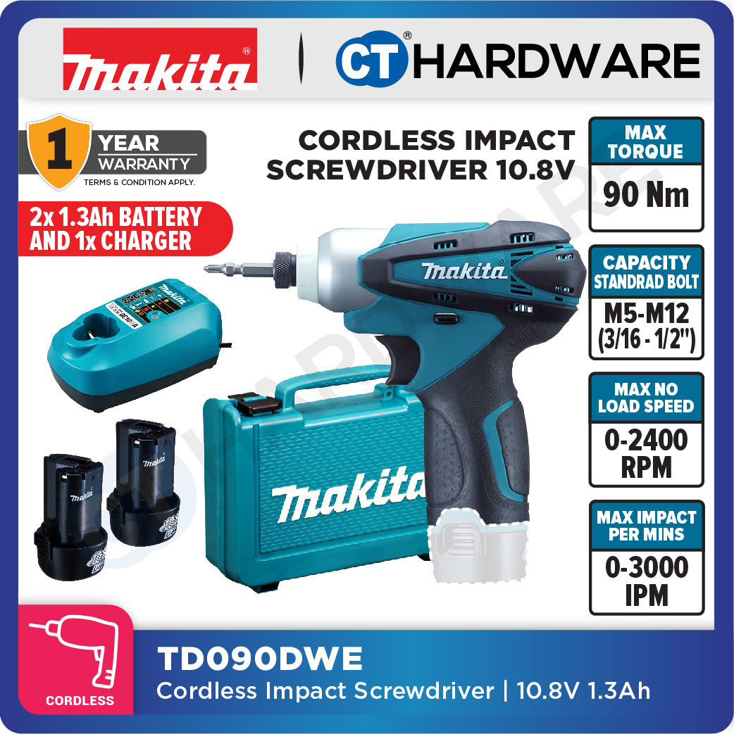 MAKITA TD090DWE CORDLESS IMPACT DRIVER 10.8V