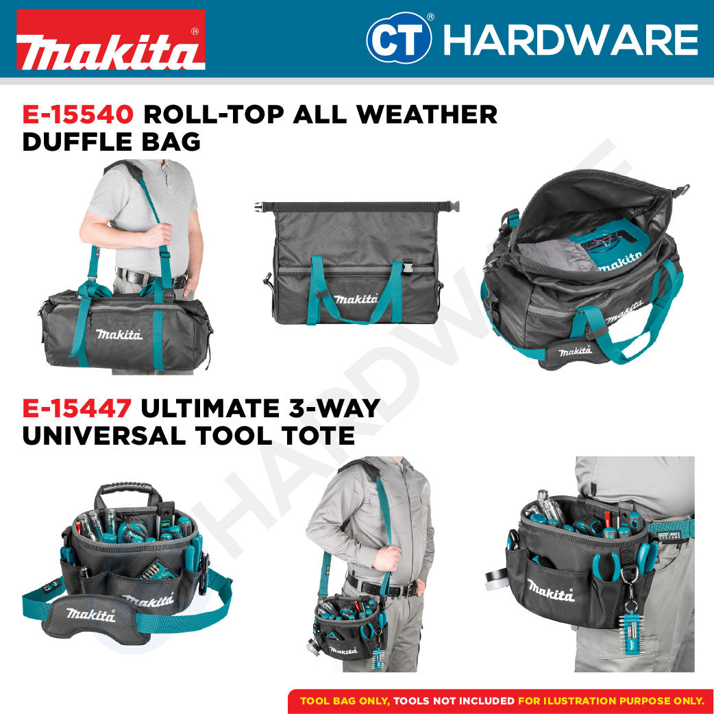 Makita E-15481 | E-15419 | E-15447 | E-15506 | E-15469 | E-15528 | E-15540 | E-15431 Backpack And Tool Bag