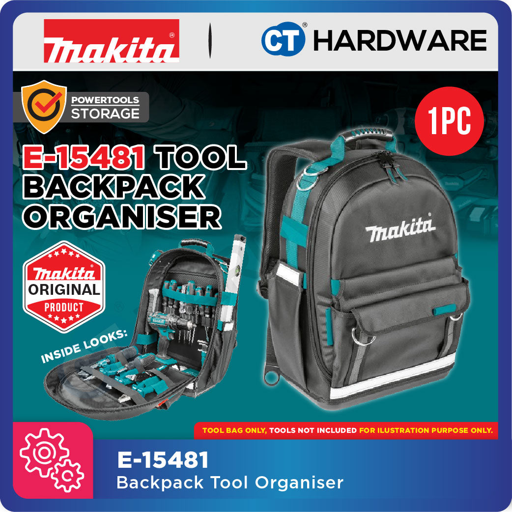 Makita E-15481 | E-15419 | E-15447 | E-15506 | E-15469 | E-15528 | E-15540 | E-15431 Backpack And Tool Bag