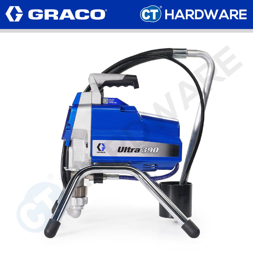 Graco ULTRA390 Corded Electric Airless Sprayer Stand 1HP Lightweight Sprayer Residential Jobs DIY