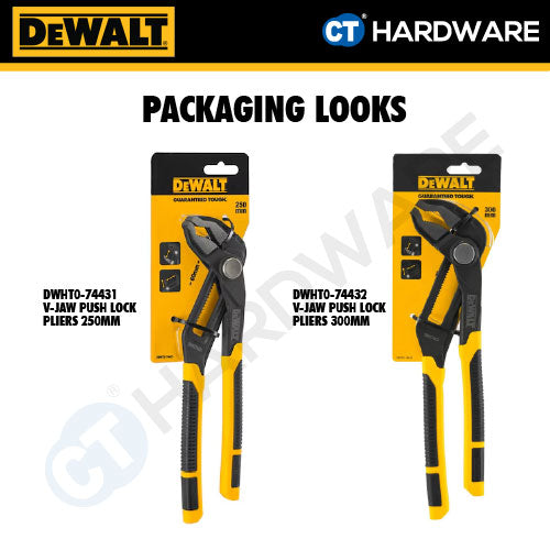 DeWalt V-Jaw Push Lock Pliers (1 pc)