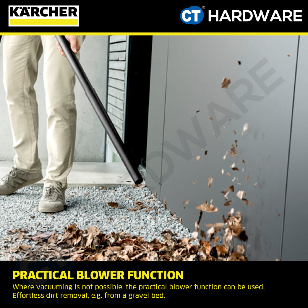 Karcher WD2PLUSV Wet & Dry Vacuum Cleaner 12L 1000W | 16280090 Multi-purpose Vacuum Cleaner High Suction Power Tech