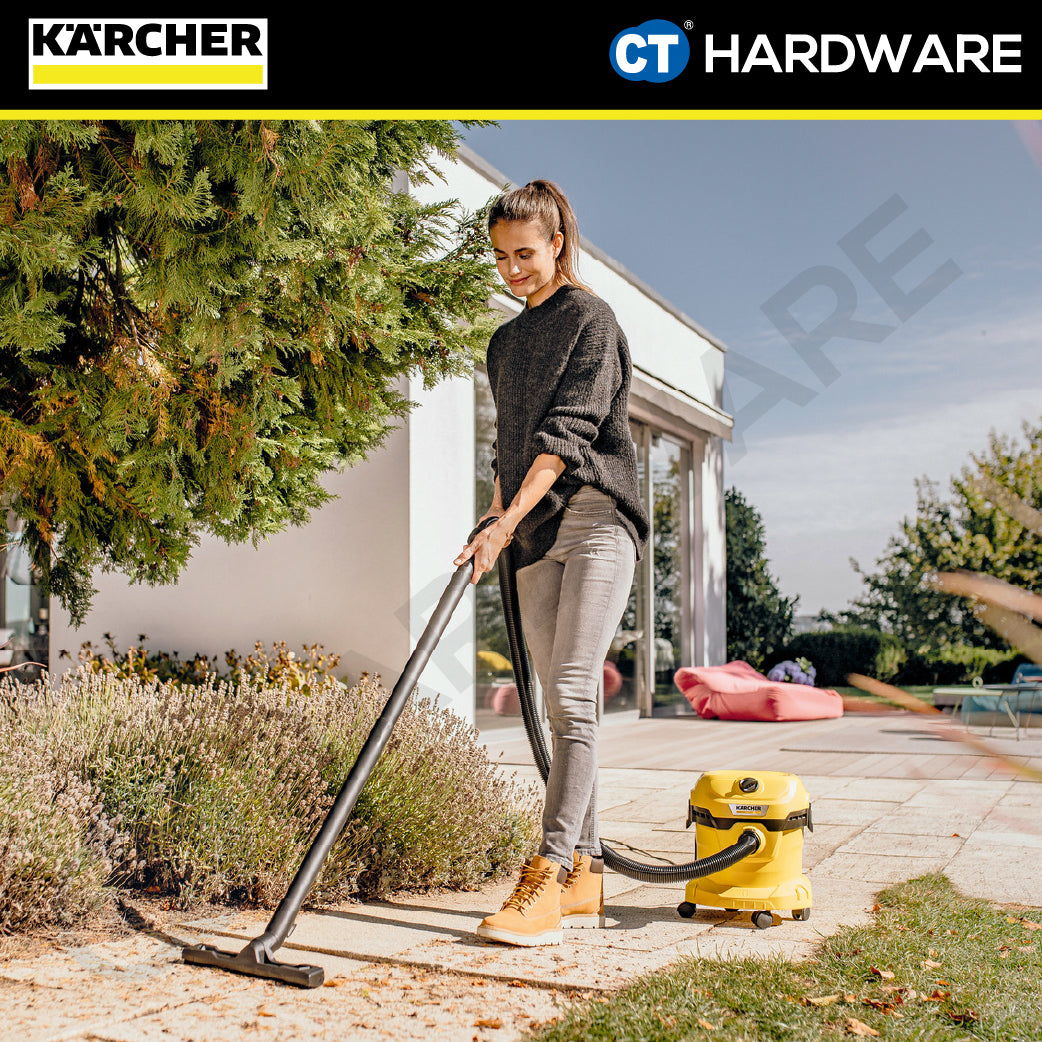 Karcher WD2PLUSV Wet & Dry Vacuum Cleaner 12L 1000W | 16280090 Multi-purpose Vacuum Cleaner High Suction Power Tech